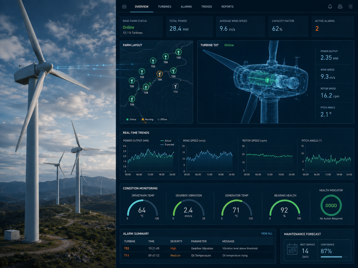 Digital Twin for Wind-Turbine Predictive Maintenance